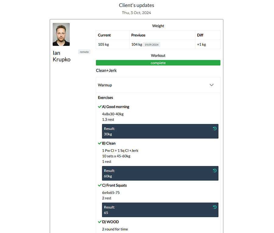 Trainer Dashboard
